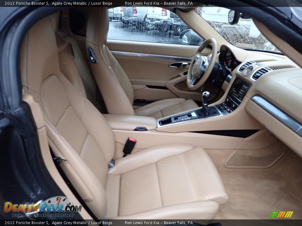 2013 Porsche Boxster S Agate Grey Metallic / Luxor Beige Photo #10