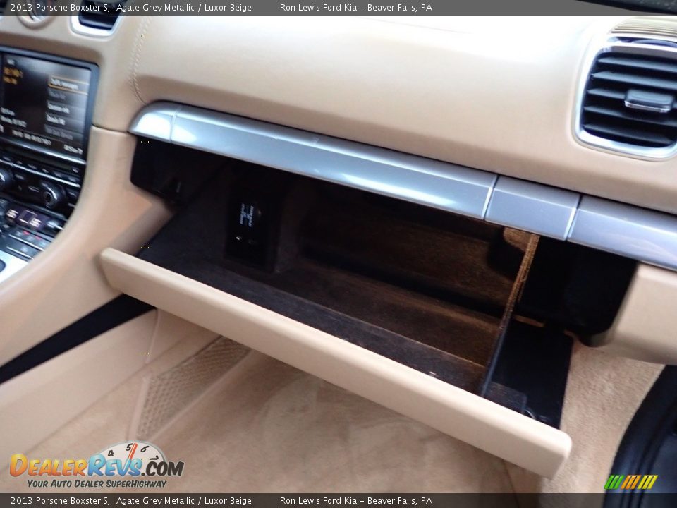 2013 Porsche Boxster S Agate Grey Metallic / Luxor Beige Photo #11