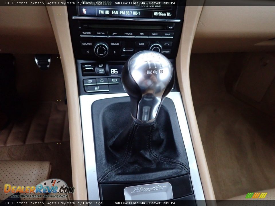 2013 Porsche Boxster S Agate Grey Metallic / Luxor Beige Photo #16