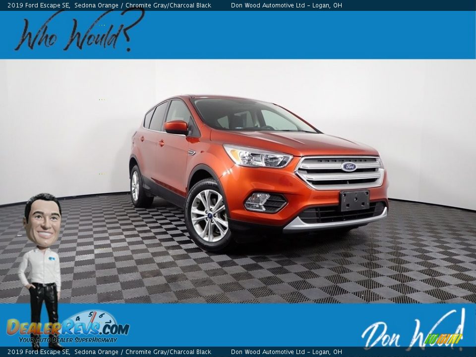 2019 Ford Escape SE Sedona Orange / Chromite Gray/Charcoal Black Photo #1