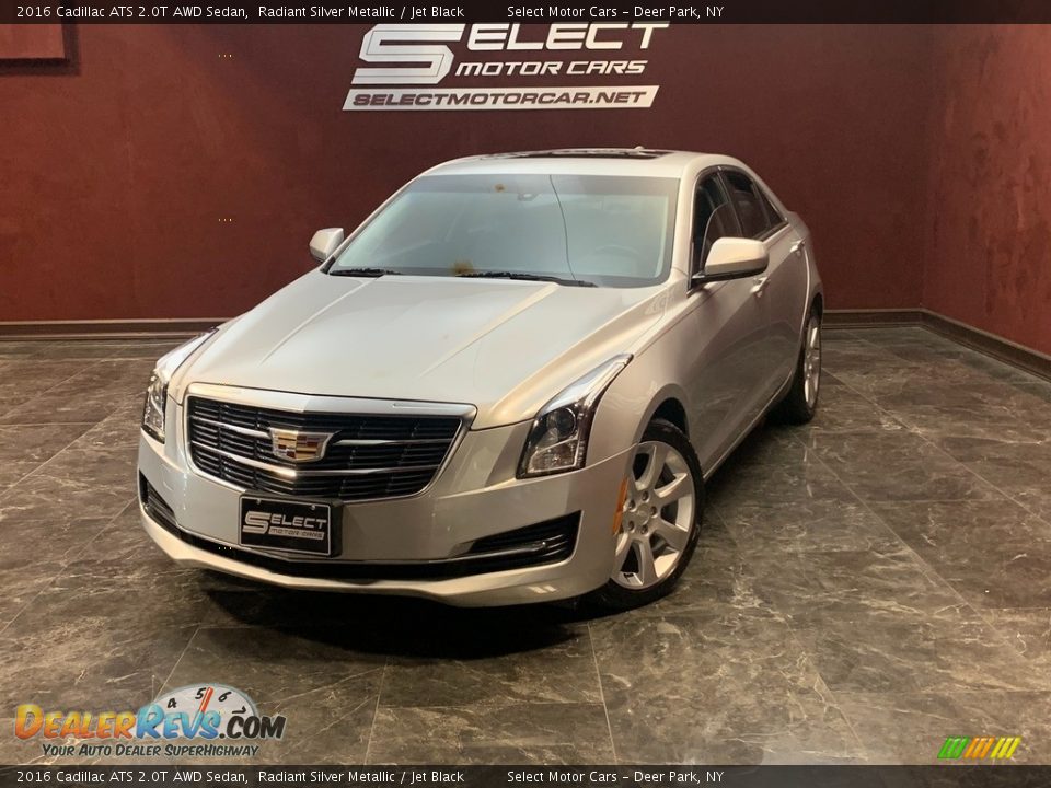 2016 Cadillac ATS 2.0T AWD Sedan Radiant Silver Metallic / Jet Black Photo #1