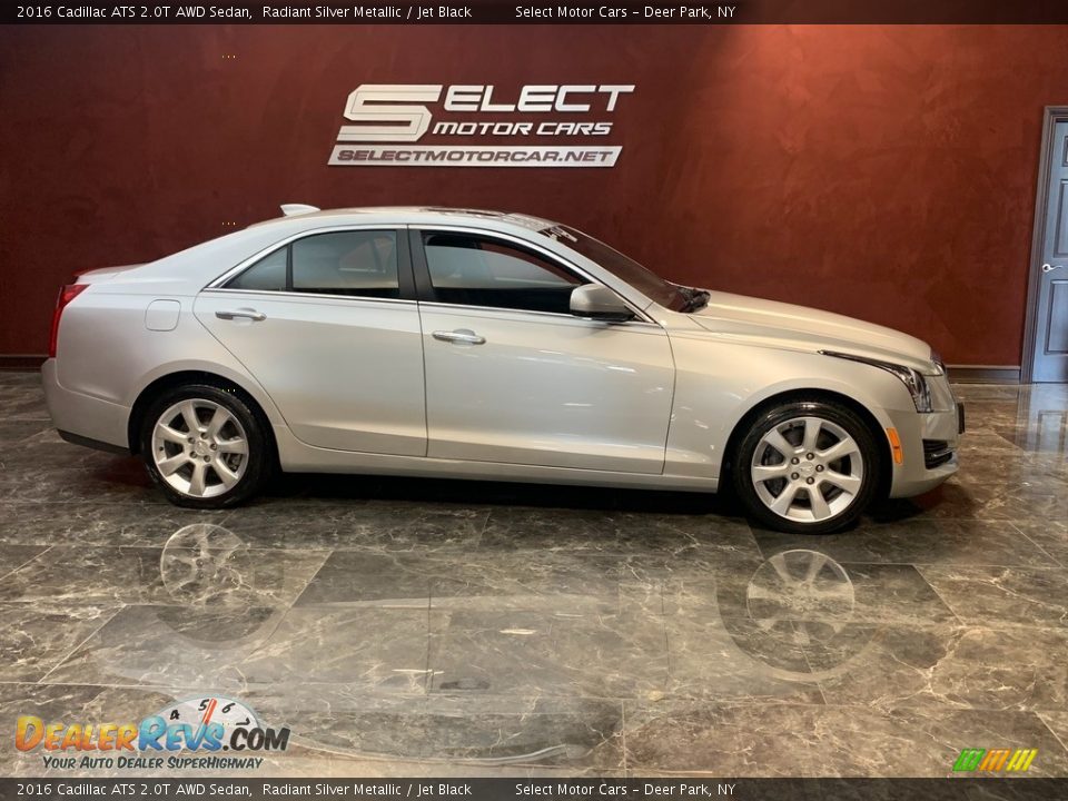 2016 Cadillac ATS 2.0T AWD Sedan Radiant Silver Metallic / Jet Black Photo #4