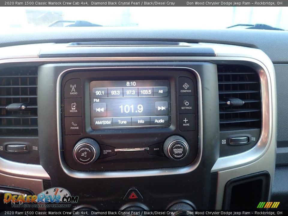2020 Ram 1500 Classic Warlock Crew Cab 4x4 Diamond Black Crystal Pearl / Black/Diesel Gray Photo #2