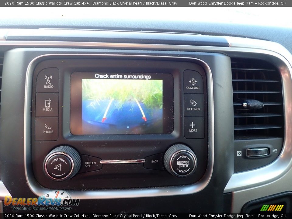 2020 Ram 1500 Classic Warlock Crew Cab 4x4 Diamond Black Crystal Pearl / Black/Diesel Gray Photo #3