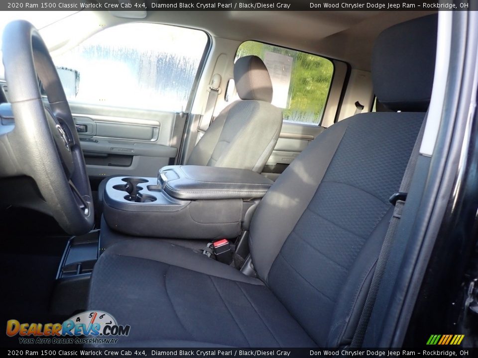 2020 Ram 1500 Classic Warlock Crew Cab 4x4 Diamond Black Crystal Pearl / Black/Diesel Gray Photo #8