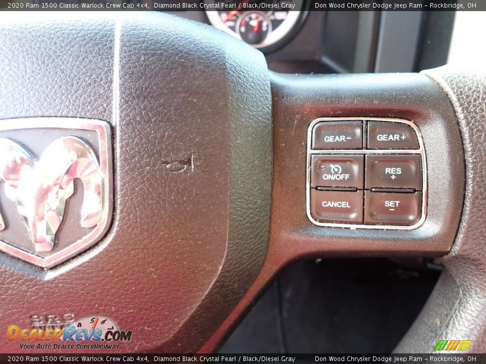 2020 Ram 1500 Classic Warlock Crew Cab 4x4 Diamond Black Crystal Pearl / Black/Diesel Gray Photo #11