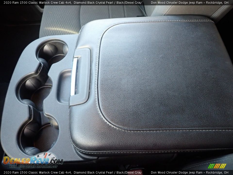 2020 Ram 1500 Classic Warlock Crew Cab 4x4 Diamond Black Crystal Pearl / Black/Diesel Gray Photo #14