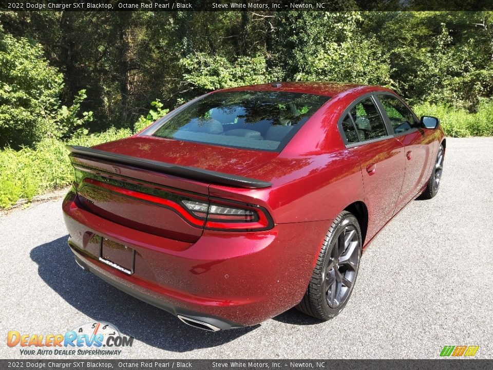 2022 Dodge Charger SXT Blacktop Octane Red Pearl / Black Photo #6