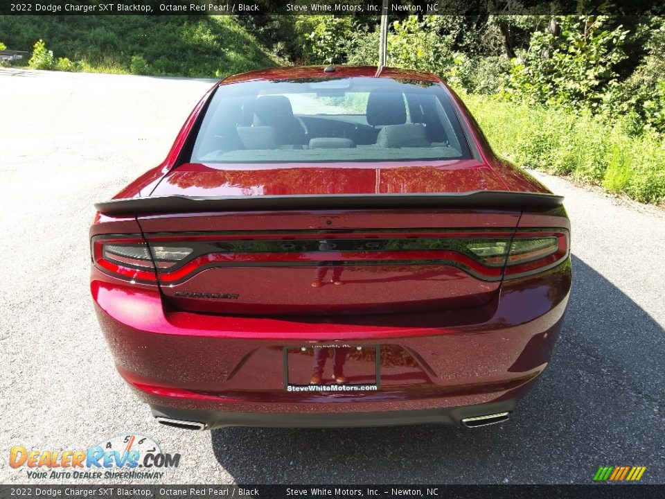 2022 Dodge Charger SXT Blacktop Octane Red Pearl / Black Photo #7