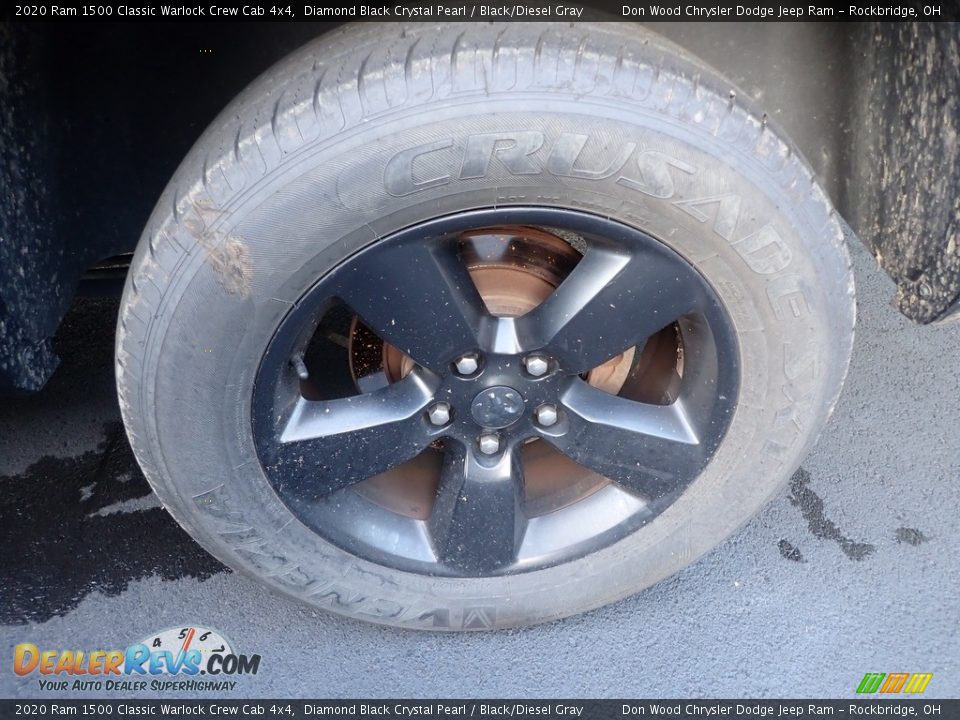 2020 Ram 1500 Classic Warlock Crew Cab 4x4 Diamond Black Crystal Pearl / Black/Diesel Gray Photo #19