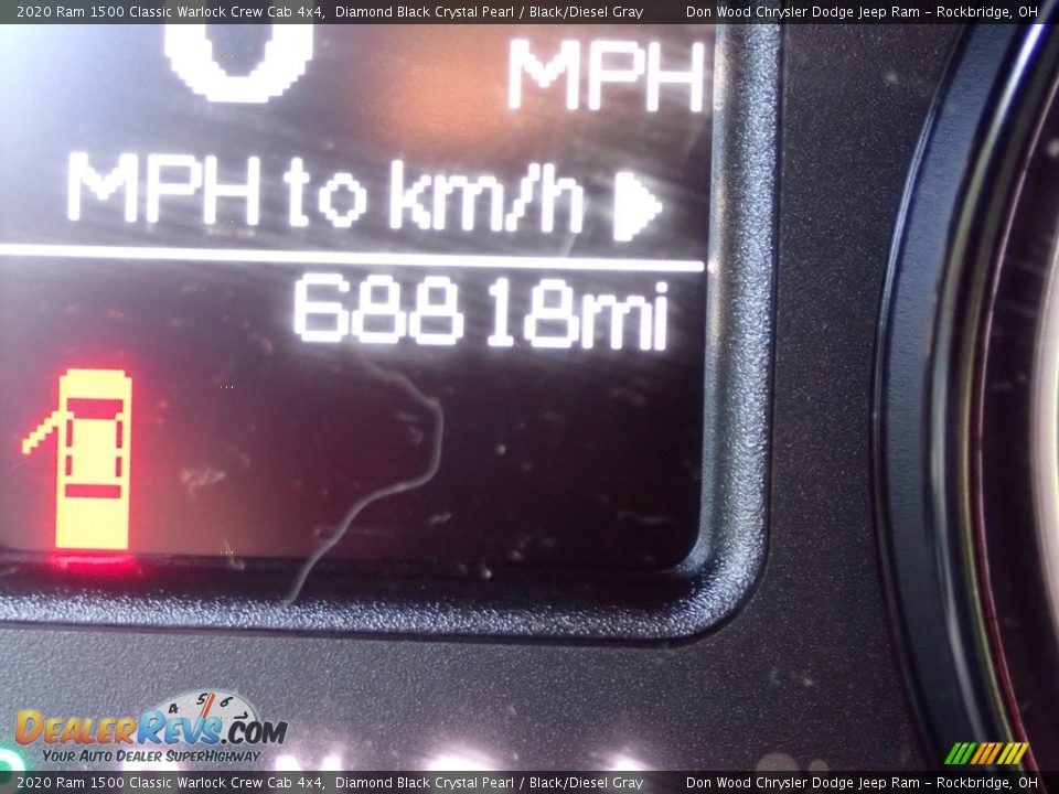 2020 Ram 1500 Classic Warlock Crew Cab 4x4 Diamond Black Crystal Pearl / Black/Diesel Gray Photo #20