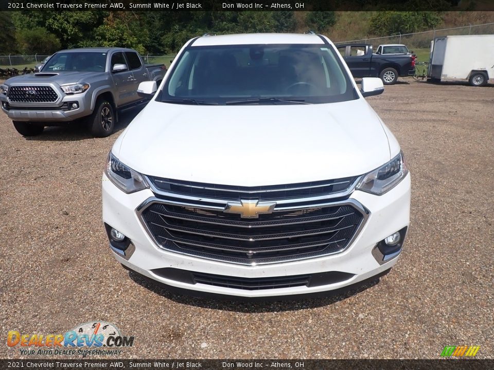 2021 Chevrolet Traverse Premier AWD Summit White / Jet Black Photo #3