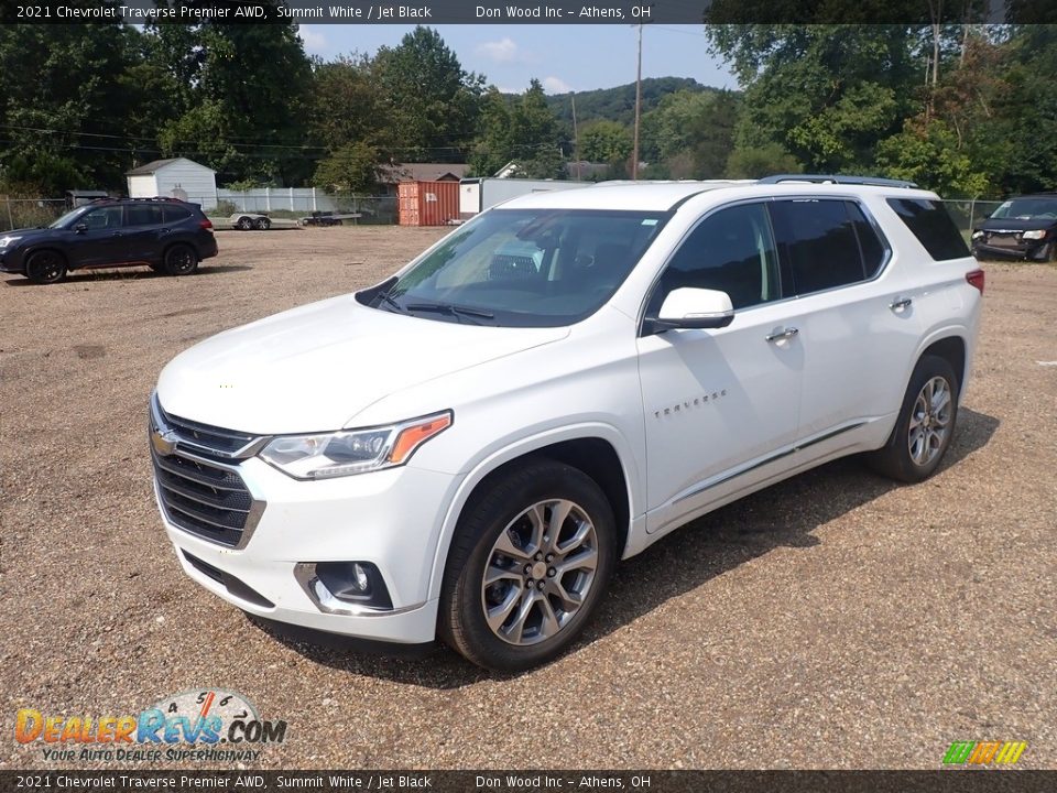 2021 Chevrolet Traverse Premier AWD Summit White / Jet Black Photo #7