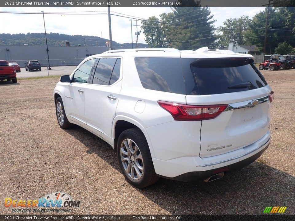 2021 Chevrolet Traverse Premier AWD Summit White / Jet Black Photo #8