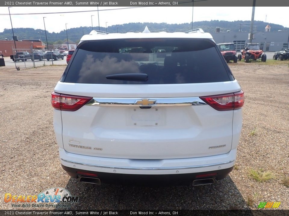 2021 Chevrolet Traverse Premier AWD Summit White / Jet Black Photo #9