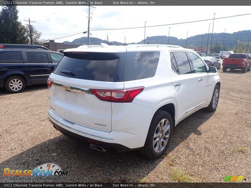 2021 Chevrolet Traverse Premier AWD Summit White / Jet Black Photo #10