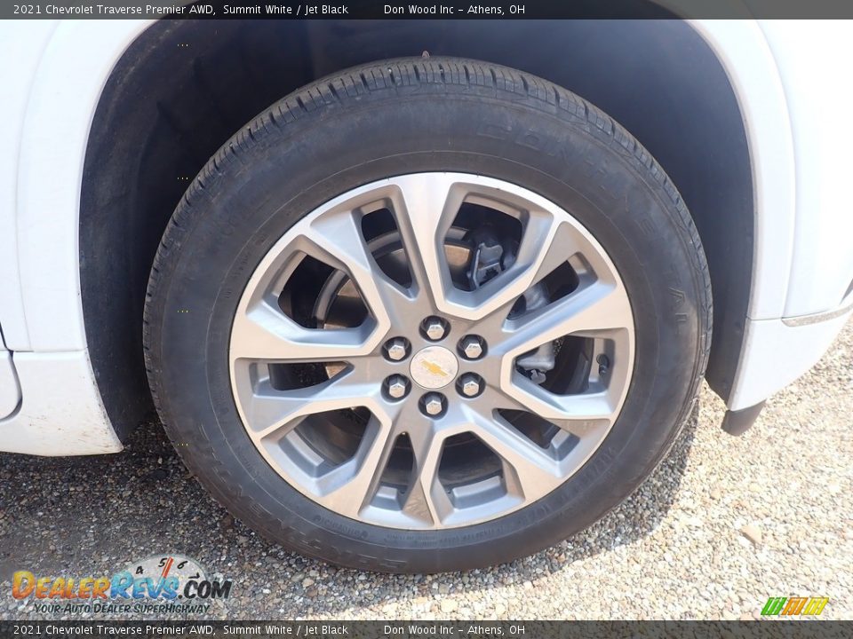 2021 Chevrolet Traverse Premier AWD Summit White / Jet Black Photo #11