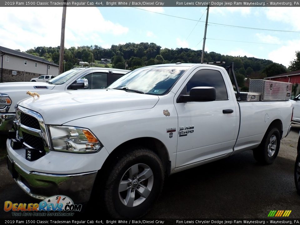 2019 Ram 1500 Classic Tradesman Regular Cab 4x4 Bright White / Black/Diesel Gray Photo #1