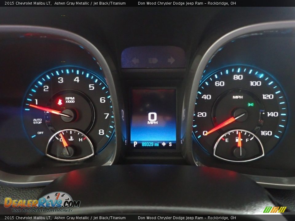 2015 Chevrolet Malibu LT Ashen Gray Metallic / Jet Black/Titanium Photo #17