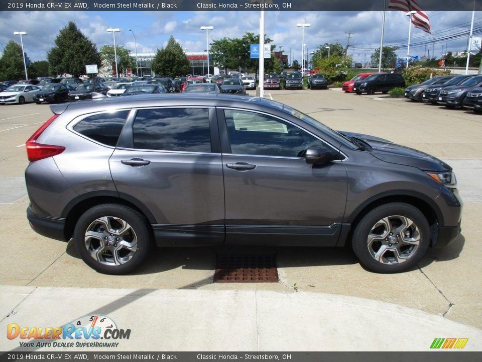 2019 Honda CR-V EX AWD Modern Steel Metallic / Black Photo #4