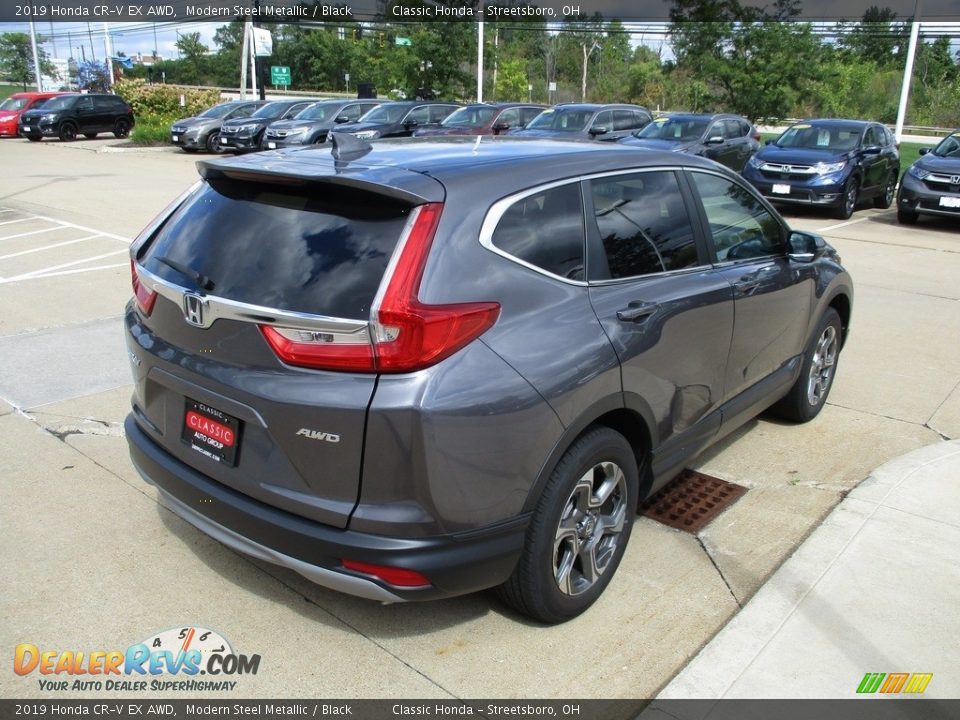 2019 Honda CR-V EX AWD Modern Steel Metallic / Black Photo #7