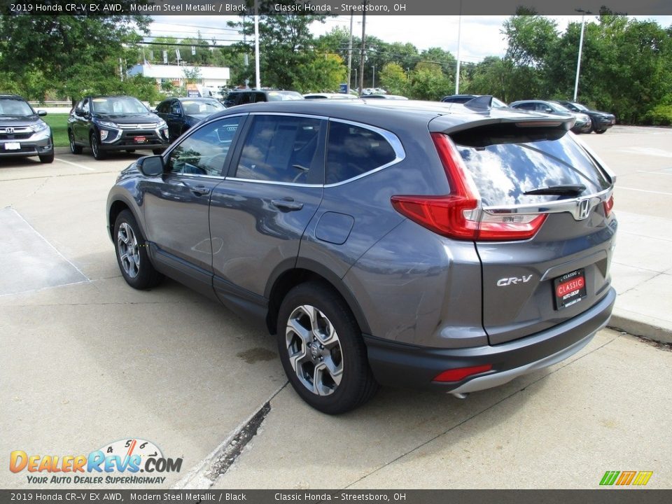2019 Honda CR-V EX AWD Modern Steel Metallic / Black Photo #9