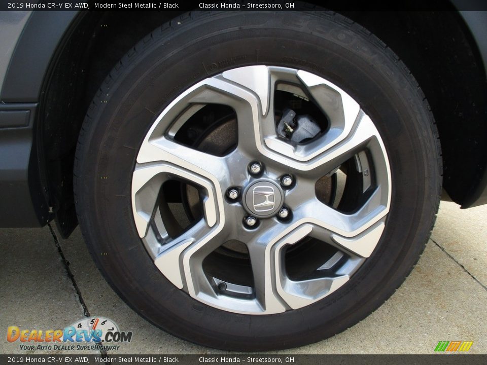 2019 Honda CR-V EX AWD Modern Steel Metallic / Black Photo #11