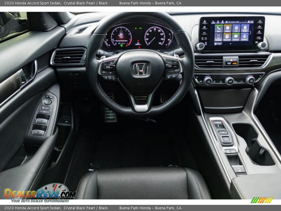 2020 Honda Accord Sport Sedan Crystal Black Pearl / Black Photo #5