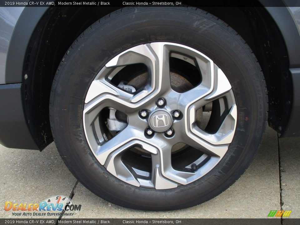 2019 Honda CR-V EX AWD Modern Steel Metallic / Black Photo #12