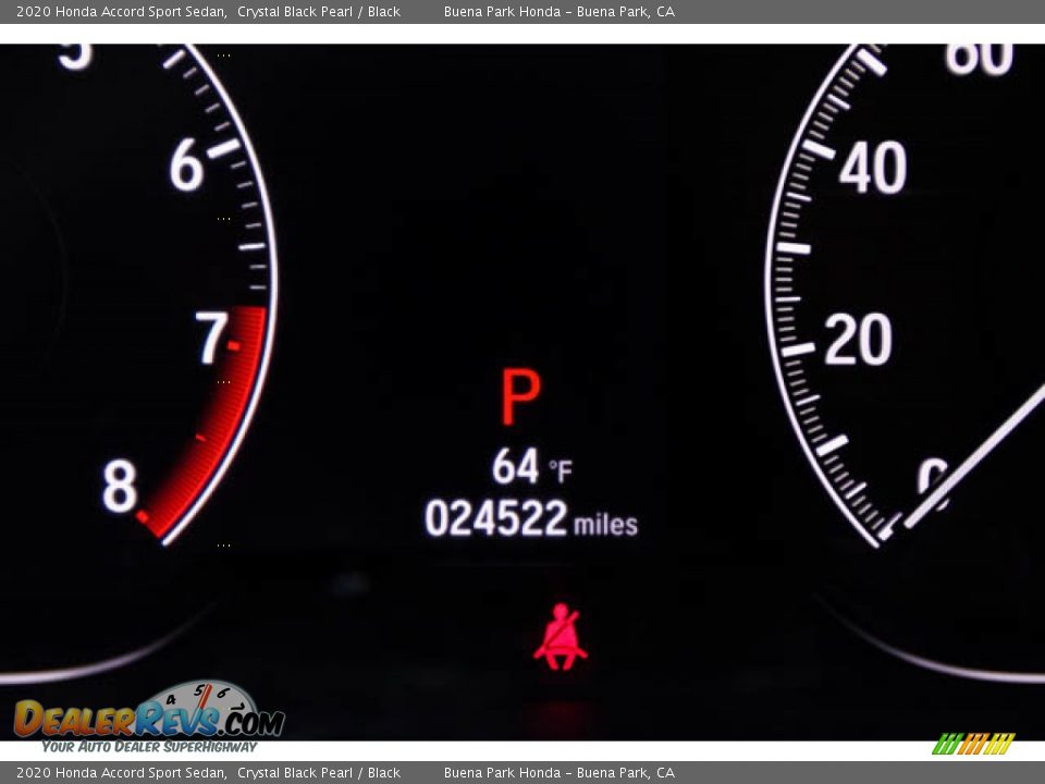 2020 Honda Accord Sport Sedan Crystal Black Pearl / Black Photo #6
