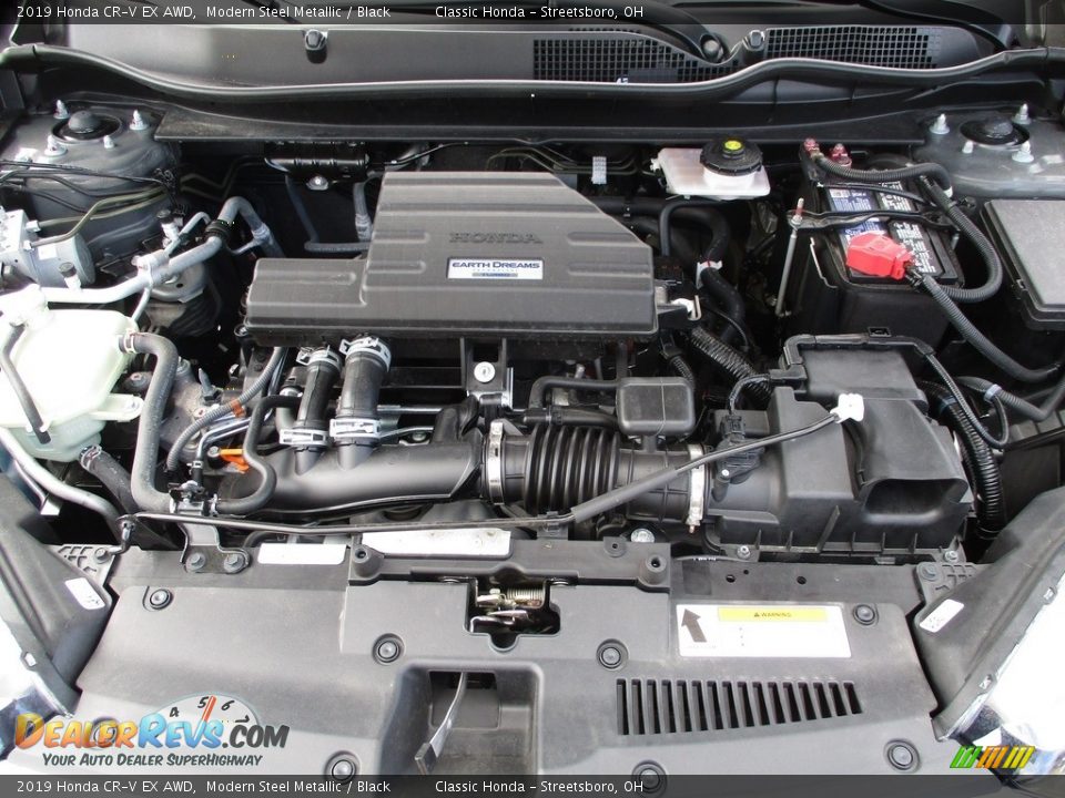 2019 Honda CR-V EX AWD Modern Steel Metallic / Black Photo #16