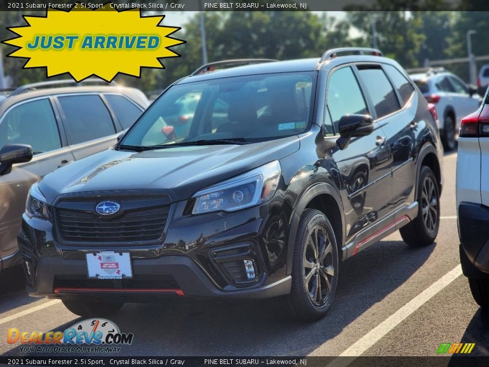 2021 Subaru Forester 2.5i Sport Crystal Black Silica / Gray Photo #1