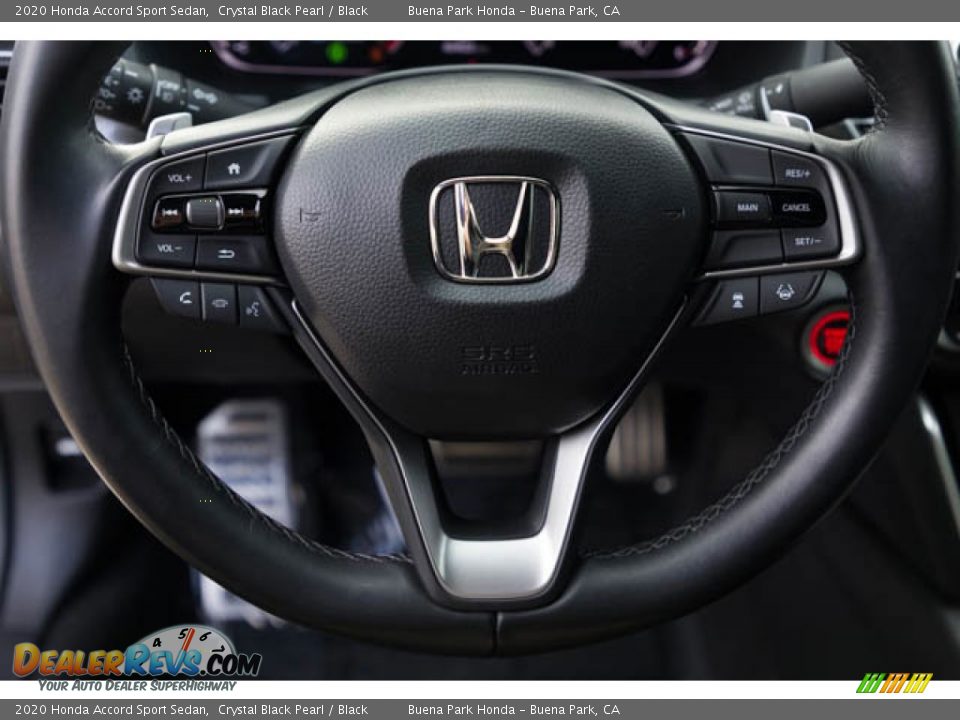 2020 Honda Accord Sport Sedan Crystal Black Pearl / Black Photo #13