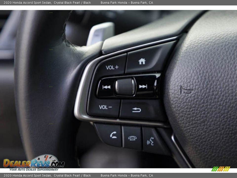 2020 Honda Accord Sport Sedan Crystal Black Pearl / Black Photo #14