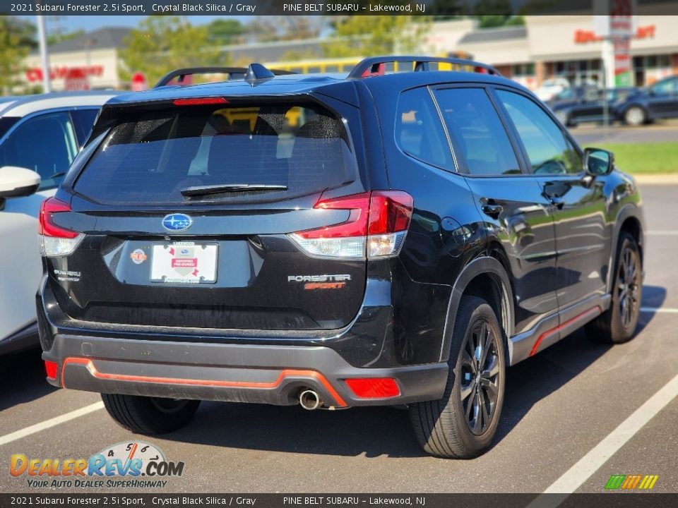 2021 Subaru Forester 2.5i Sport Crystal Black Silica / Gray Photo #6