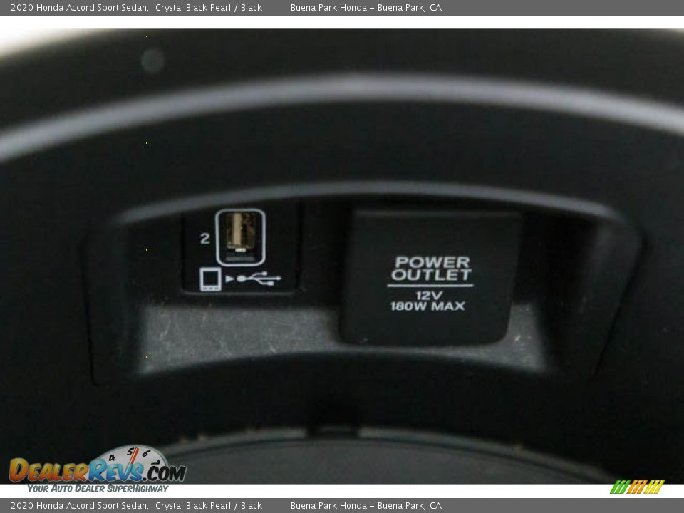 2020 Honda Accord Sport Sedan Crystal Black Pearl / Black Photo #18