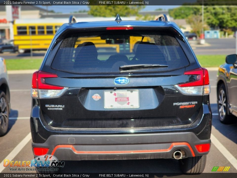 2021 Subaru Forester 2.5i Sport Crystal Black Silica / Gray Photo #7