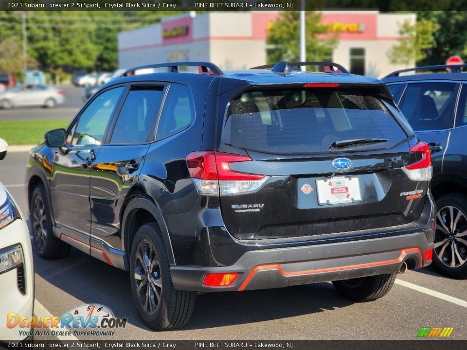 2021 Subaru Forester 2.5i Sport Crystal Black Silica / Gray Photo #8