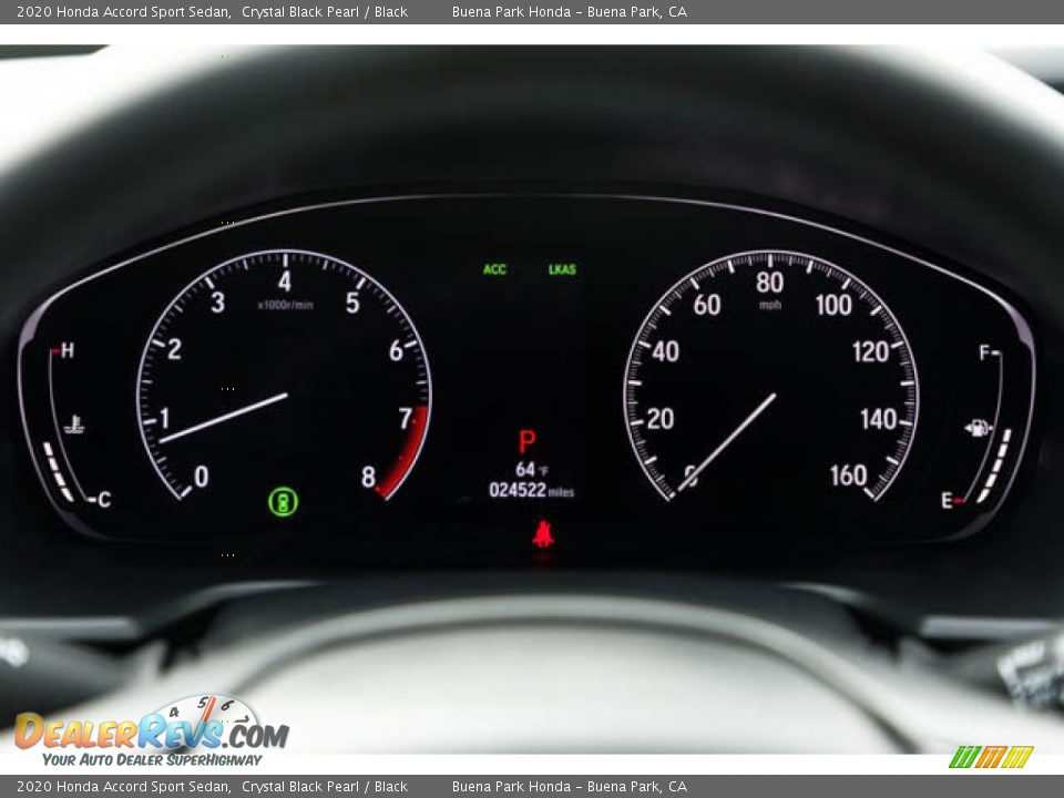 2020 Honda Accord Sport Sedan Crystal Black Pearl / Black Photo #29
