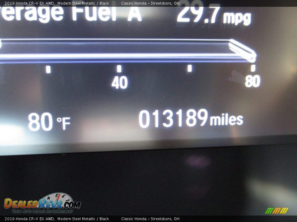 2019 Honda CR-V EX AWD Modern Steel Metallic / Black Photo #32