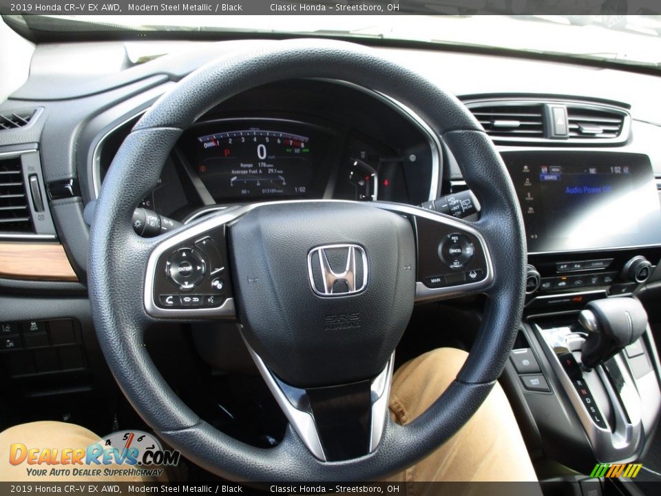 2019 Honda CR-V EX AWD Modern Steel Metallic / Black Photo #33