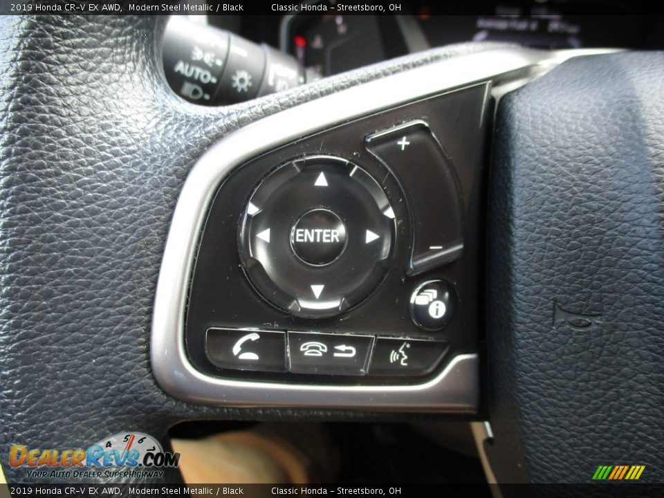 2019 Honda CR-V EX AWD Modern Steel Metallic / Black Photo #36