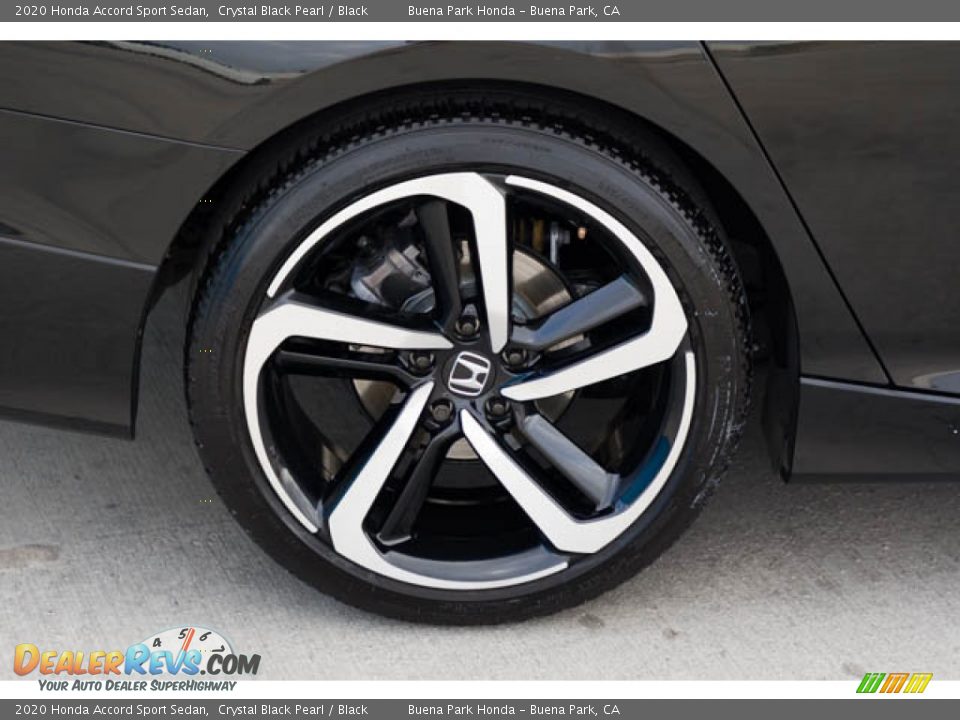 2020 Honda Accord Sport Sedan Crystal Black Pearl / Black Photo #36