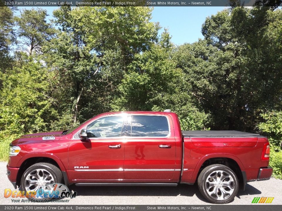 2020 Ram 1500 Limited Crew Cab 4x4 Delmonico Red Pearl / Indigo/Frost Photo #1