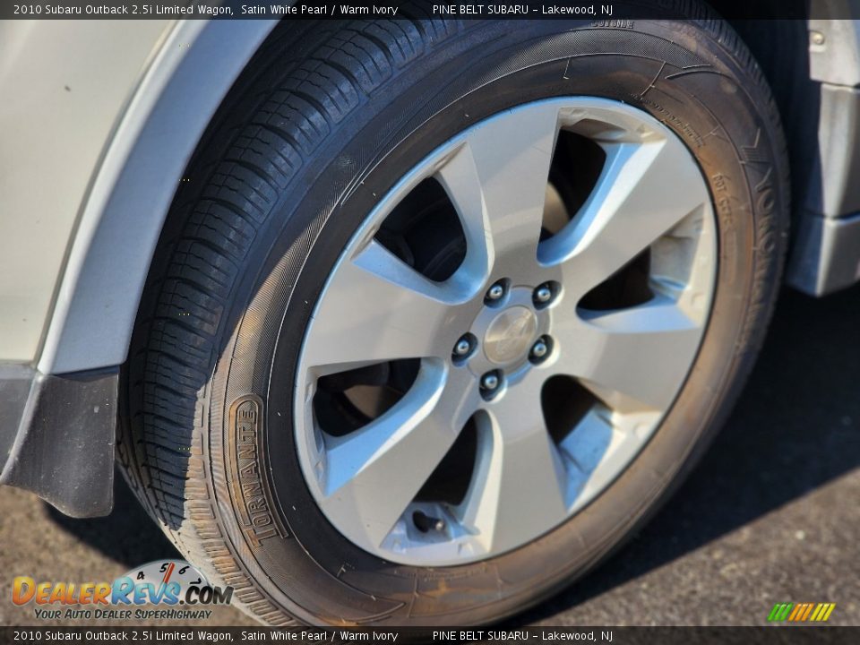 2010 Subaru Outback 2.5i Limited Wagon Satin White Pearl / Warm Ivory Photo #4