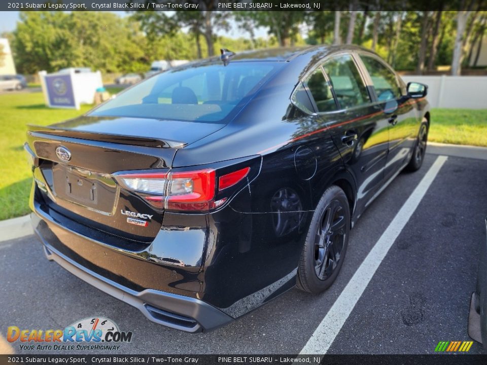 2021 Subaru Legacy Sport Crystal Black Silica / Two-Tone Gray Photo #6