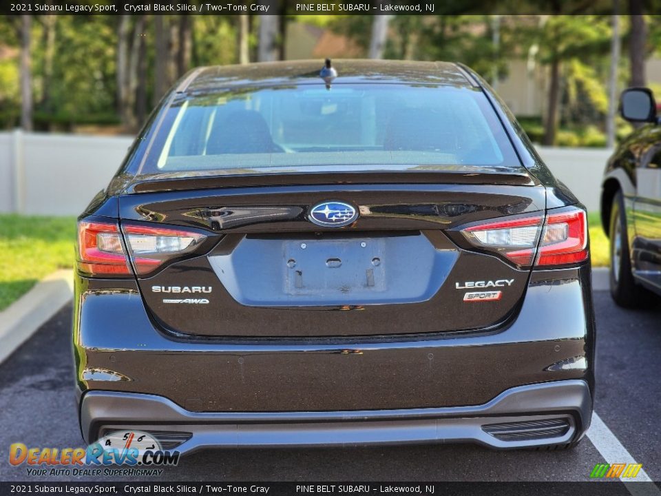 2021 Subaru Legacy Sport Crystal Black Silica / Two-Tone Gray Photo #7