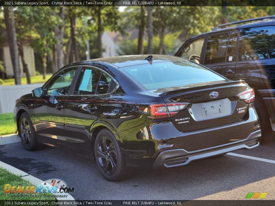 2021 Subaru Legacy Sport Crystal Black Silica / Two-Tone Gray Photo #8