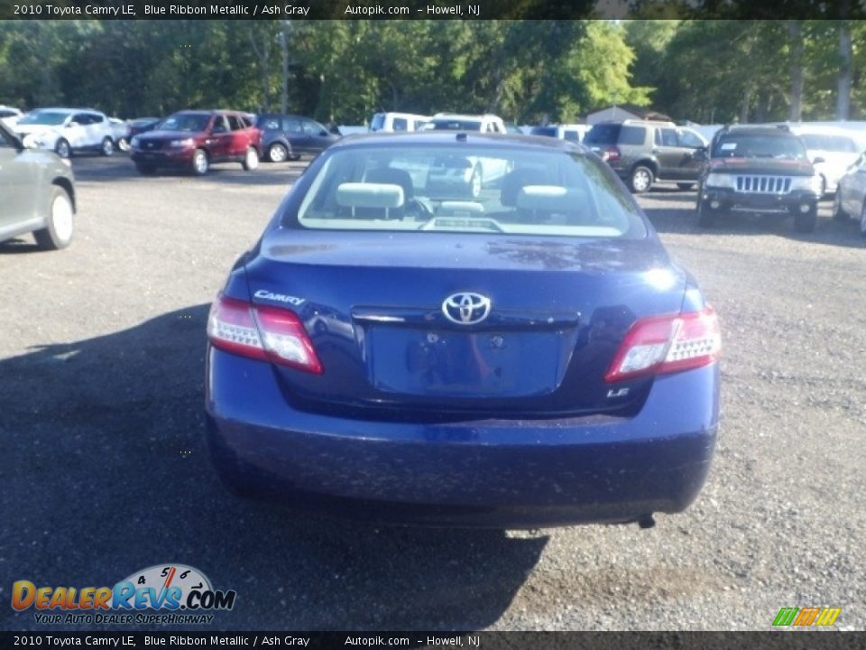 2010 Toyota Camry LE Blue Ribbon Metallic / Ash Gray Photo #4