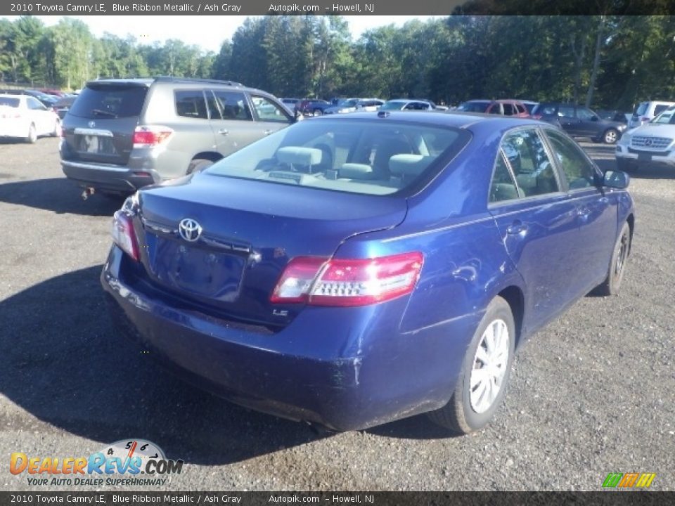 2010 Toyota Camry LE Blue Ribbon Metallic / Ash Gray Photo #5